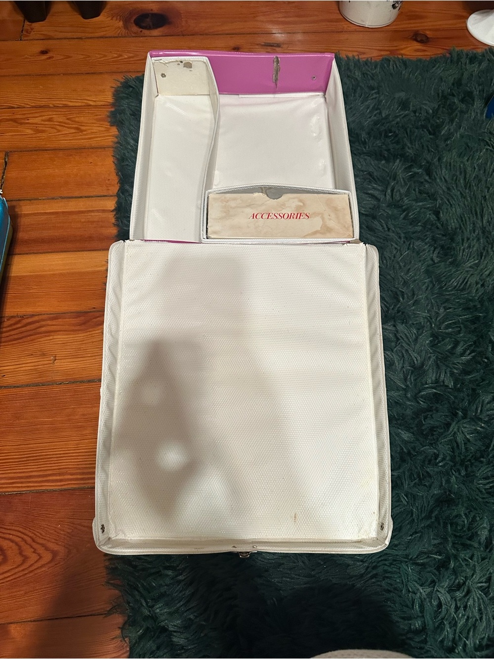 Vintage 1970 Barbie Doll Case Pink Mod Floral Mattel Carrying Case - Picture 14 of 16